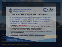 Tablet Screenshot of posgrado.unac.edu.pe