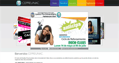 Desktop Screenshot of cepre.unac.edu.pe